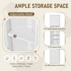 67" Tall Bathroom Corner Cabinet, Freestanding Floor Cabinet With Adjustable Shelves, Narrow Cabinet Organizer for Bathroom Kitchen Living Room - 4 of 4