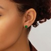 SHINE by Sterling Forever Sterling Silver 7mm Rainbow CZ Studs - 2 of 2