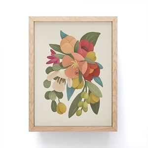 Lebrii Liz Floral Framed Mini Art Print - Society6 - 1 of 3