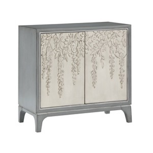 Treasure Trove Accents 2 Door Cabinet Ellinwood Blue Gray - 1 of 4