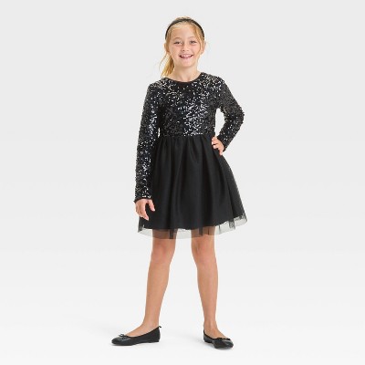 Wonder Nation Girls Sequin Christmas Dress, Sizes 4-18 Plus, Shimmer