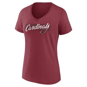NFL Arizona Cardinals Women's Short Sleeve V-Neck T-Shirt - 1 of 3