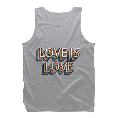 Adult Design By Humans Retro Love Is Love Pride By DudleyjazTank Top