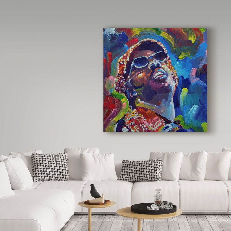 Trademark Fine Art -Howie Green 'Stevie Wonder' Canvas Art, 3 of 4
