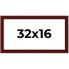 PosterPalooza | Panoramic Weathered Red Picture Frame - UV Acrylic, Foam Board Backing, Hanging Hardware - 2 of 4