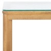 Benecarlo Wood And Glass Top Accent Table - SFV2158A - Natural/Clear - Safavieh Couture - 3 of 4