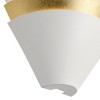 360 Lighting Misty 6 1/4" High White and Gold Leaf LED Wall Sconce - 3 of 4