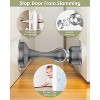 DOMETOUR Magnetic Door Stopper 2 Pack, Stainless Steel, Adhesive & Screw Mount, Wall/Floor, Door Holder Catch, Grey - 2 of 4