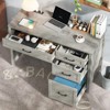 47" Executive Desk with Drawers & Charging Station, Computer Desk Workstation - 3 of 4