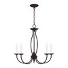 Livex Lighting Home Basics 5 - Light Chandelier in  Bronze - 2 of 4