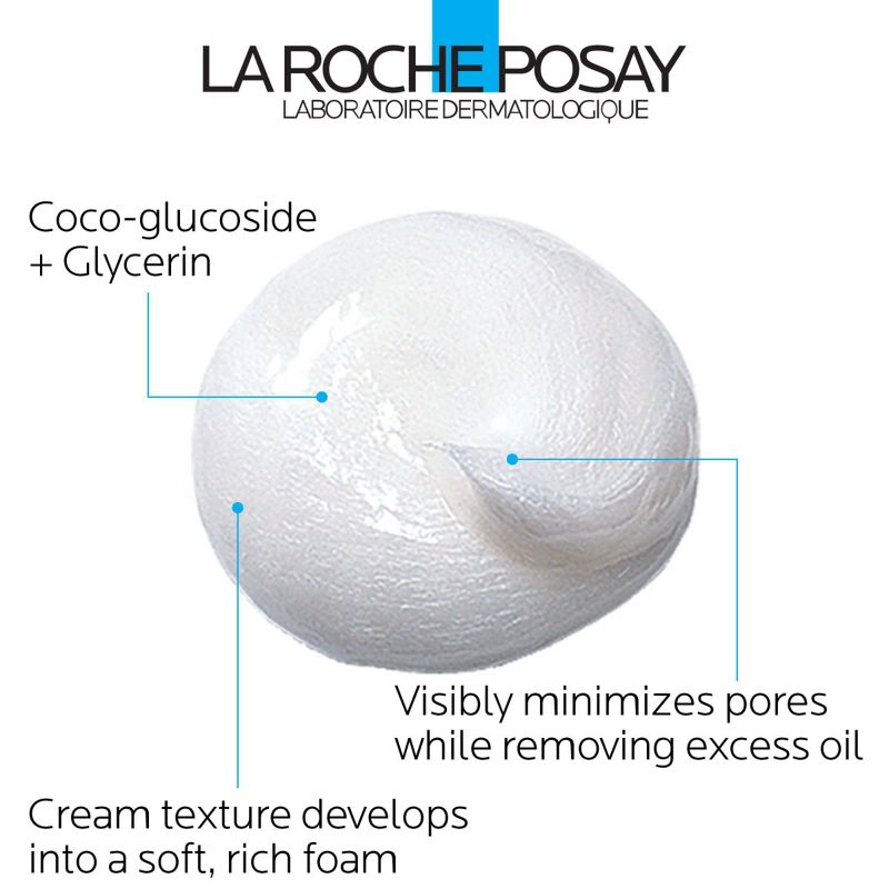 La Roche Posay Effaclar Deep Cleansing Foaming Cream Face Cleanser - Unscented - 4.2oz, 6 of 8