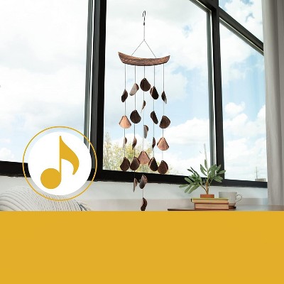 Rustic Charcoal Iron Harmonic Wind Chimes for Outdoor Decor