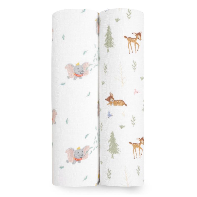 aden + anais essentials Swaddle Blanket - Disney + Friends - Bambi Forest - 2pk, 1 of 8