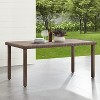 HomeStock Bradenton Outdoor Wicker Dining Table Weathered Brown - 4 of 4
