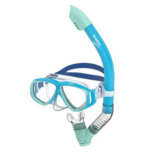 Speedo Junior Mask Snorkel Set - Blue/Teal - 1 of 4