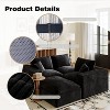 VASIP 108" L-Shaped Modular Cloud Sectional Sofa ,  Corduroy Fabric Couch with Chaise ,Deep Seat for Living Room & Bedroom,Beige,No Assembly Required - 4 of 4