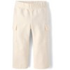 The Children's Place Toddler Active Garment Dyed Premium Fleece Wide Leg Cargo Lounge Pants - 3 of 4
