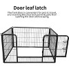 24" Heavy Duty Metal Dog Playpen - Indoor/Outdoor Pet Fence for Small/Medium/Large Dogs, Portable Animal Barrier for Yard, RV & Camping - Black - 3 of 4