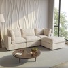 Cloud Sectional Couches for Living Room,100.5" Convertible L Shaped Couch With Ottoman, 4 Seater Modular Sectional Sofa,Furniture Sets - 2 of 4