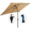 Sapphtopaz 10x6.5Ft Patio Outdoor Umbrella Rectangular Umbrellas 6 Sturdy Ribs with Crank and Push Button Tilt for Garden, Pool - 4 of 4