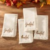 Fringed Harvest Sentiment Napkins, Set of 4 - Natural - 17x17 - Elrene Home Fashions - 2 of 3