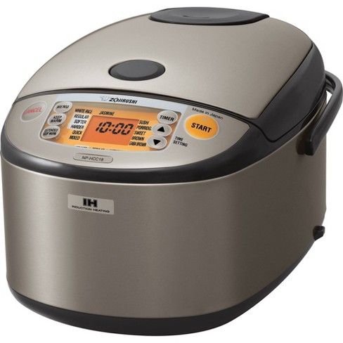 Zojirushi 10 Cup Induction Heating Rice Cooker & Warmer - Stainless Dark  Gray