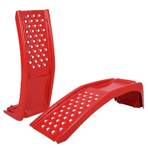 8" Lift Steel Car Ramp 8000 Lbs Capacity, 4000 Lbs Per Pair Ramps, Heavy Duty Truck Ramps for Car Repair/ Vehicle Maintenance, 2 Pcs Tire Ramps - 1 of 4