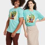 Latino Heritage Month Adult Short Sleeve 'Fruit' Graphic T-Shirt - Teal Green
