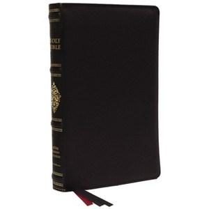 Kjv, Personal Size Reference Bible, Sovereign Collection, Black Premium Goatskin Leather, Premier Collection, Comfort Print - by  Thomas Nelson - 1 of 1