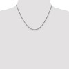 Black Bow Jewelry 1.8mm 14k White Gold Solid Diamond Cut Spiga Chain Necklace - 2 of 4