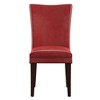 Set of 2 Nosse Parson Dining Chairs Faux Leather Wine Red - Inspire Q - 2 of 4