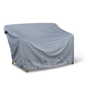 Vera Bradley Water-Resistant Patio Loveseat Cover 1pc Furniture Cover Gray - 1 of 4