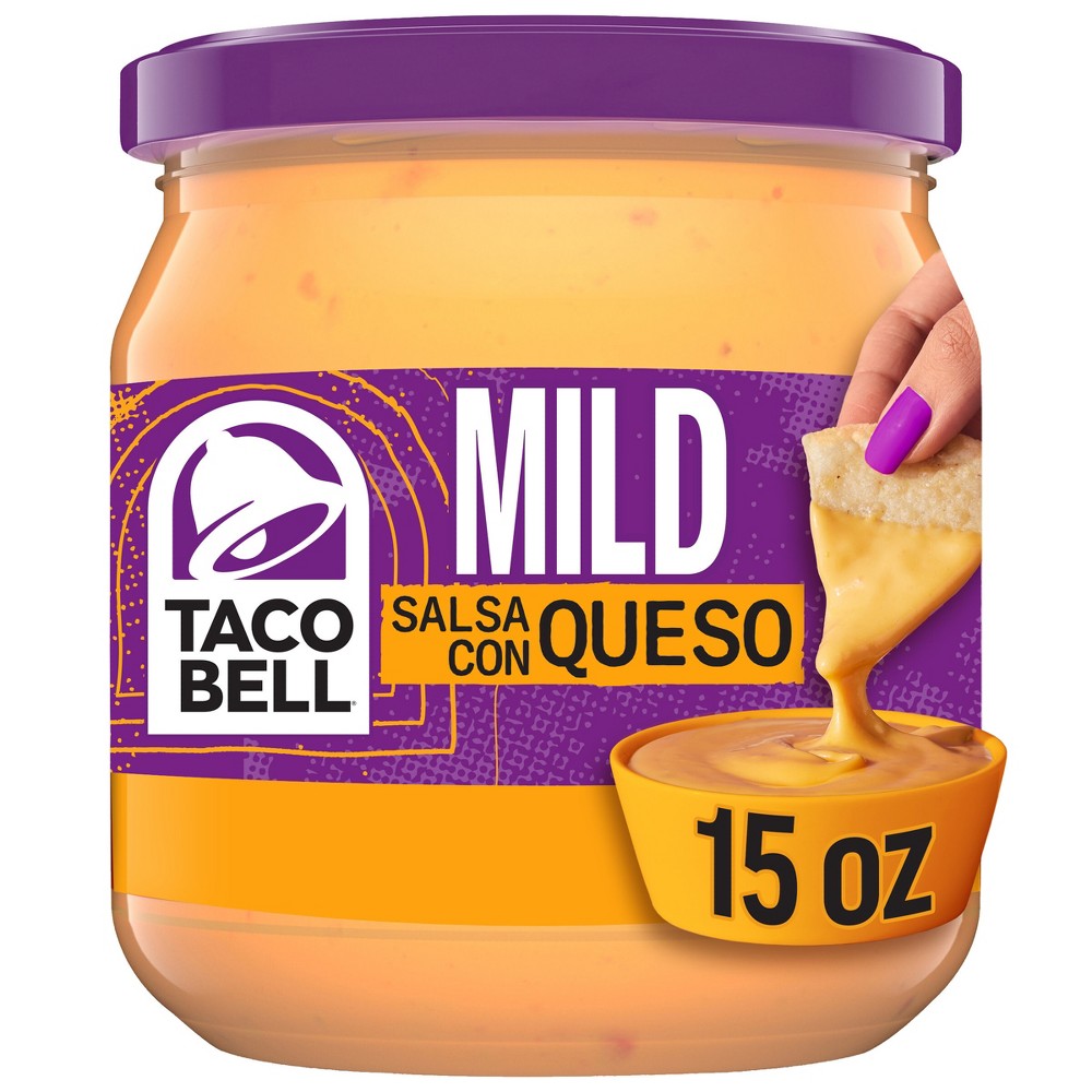 Taco Bell Mild Salsa Con Queso Cheese Dip - 15oz