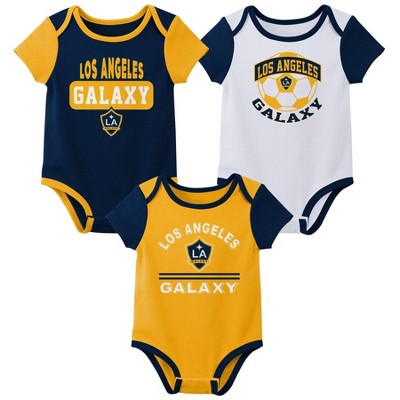MLS Los Angeles Galaxy Infant Boys' 3pk Bodysuit