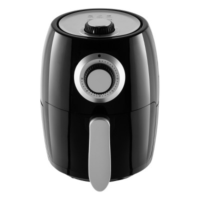 Compact Black 2.3-Quart Electric Air Fryer with Nonstick Interior