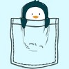 Men's Design By Humans Pocket Penguin By radiomode T-Shirt - 2 of 3