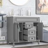 Modern 36" Freestanding Bathroom Vanity with Sink Combo and Storage Cabinet - 3 of 4