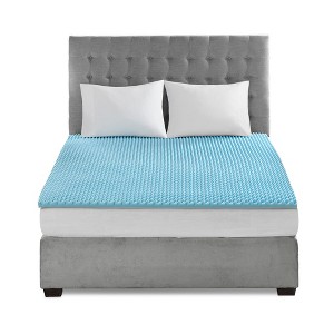 Gracie Mills Mclean Cooling Gel Memory Foam Reversible Mattress Topper - 1 of 4