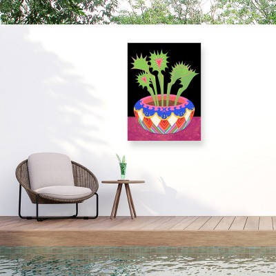 Trademark Fine Art - Tsz Kam Flytraps in a pot, 2021 Matted Framed Art