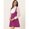 INSPIRE CHIC Women's Button Overalls Pinafore Suspenders Skirt - 3 of 4