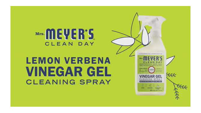 Mrs. Meyer&#39;s Clean Day Lemon Verb Vinegar Gel Cleaning Spray - 16 fl oz, 2 of 9, play video