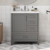 Tramull Bathroom Vanity with Sink, Soft Close Door & Drawers, Removable Tray, Solid Wood Frame - 3 of 4