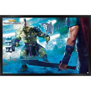 Trends International Marvel Cinematic Universe - Thor - Ragnarök - Arena Hulk Framed Wall Poster Prints - 1 of 4