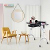 Costway Black Manicure Nail Table Portable Station Desk Spa Beauty Salon Equipment - 2 of 4