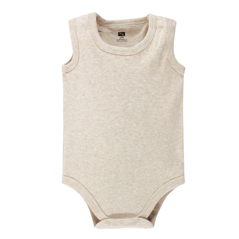 Hudson Baby Cotton Sleeveless Bodysuits 8pk, Heather Gray, 6 of 7