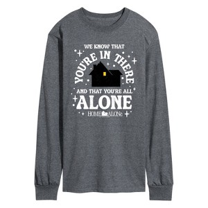 Men's - Home Alone - We Know Youre In There Long Sleeve Graphic T-Shirt - 1 of 3