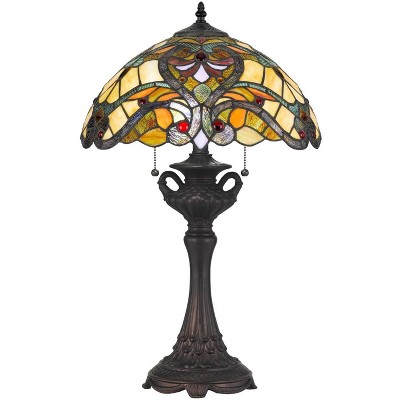 Cal Lighting 60W X 2 Tiffany Table Lamp