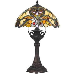 Cal Lighting 60W X 2 Tiffany Table Lamp - 1 of 3