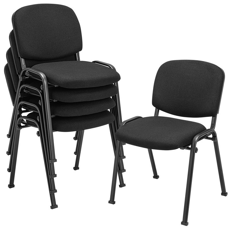 Costway Office Guest Chair Stackable Reception Chair Waiting Conference Room, 1 of 10