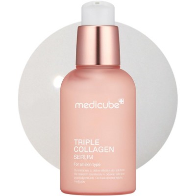 Medicube Triple Collagen Serum With Niacinamide & Hyaluronic Acid (1.8 oz) Powerful blend of three types of collagen for facial skin elasticity